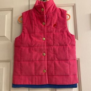 Tbbc pink holly vaughn vest size 4